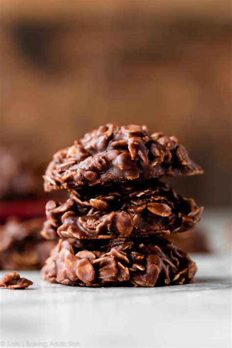 chocolate-peanut-butter-no-bake-cookies-sallys-baking image