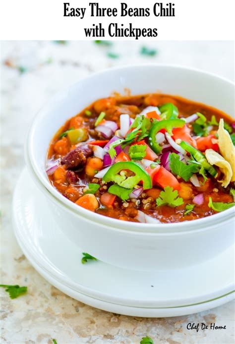 easy-vegetarian-three-beans-chili-with-chickpeas image