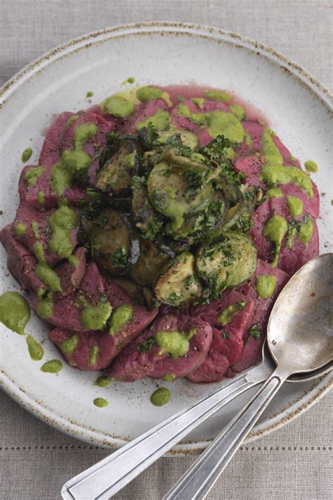 poached-beef-fillet-recipe-with-salsa-verde-great-british-chefs image