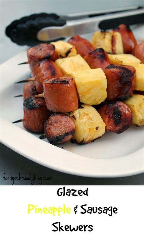 grilled-glazed-pineapple-and-sausage-skewers image