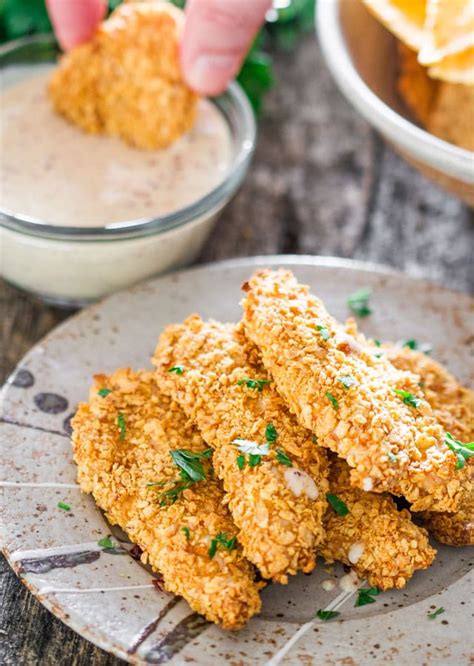 oven-fried-breaded-chicken-tenders-with-maple image