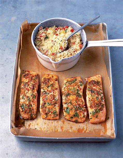 baked-chermoula-salmon-with-roasted-red-pepper image