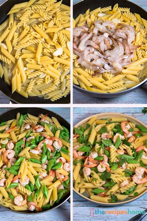 pasta-with-shrimp-sugar-snap-peas-the-recipes-home image