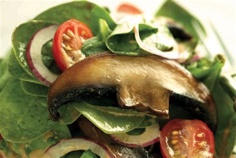 baby-spinach-and-portobello-mushroom-salad-jamie image