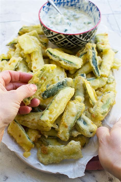 crispy-greek-zucchini-fries-with-tempura-batter image