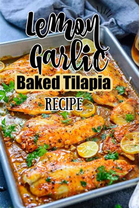 spicy-lemon-garlic-baked-tilapia-recipe-video image