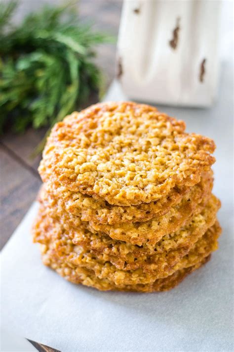 easy-oatmeal-lace-cookies-soulfully-made image