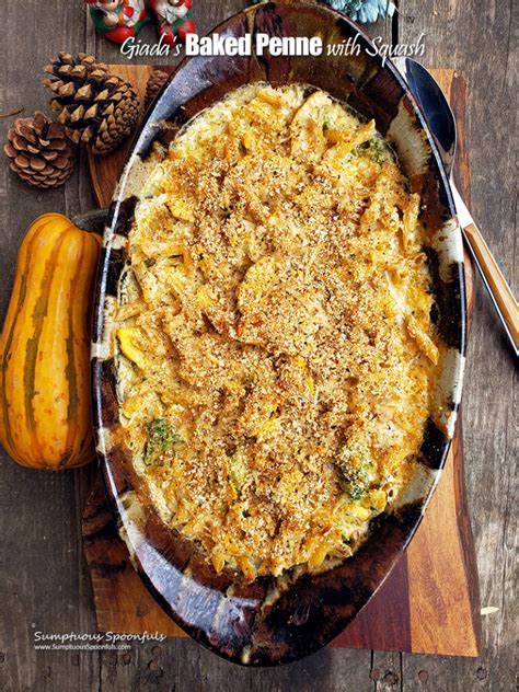 giadas-baked-penne-with-squash-light-but-luxurious image