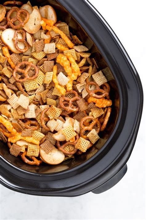 best-slow-cooker-chex-mix-recipe-delish image