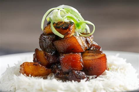 sticky-pork-belly-with-pineapple-and-soy-sauce-krumpli image