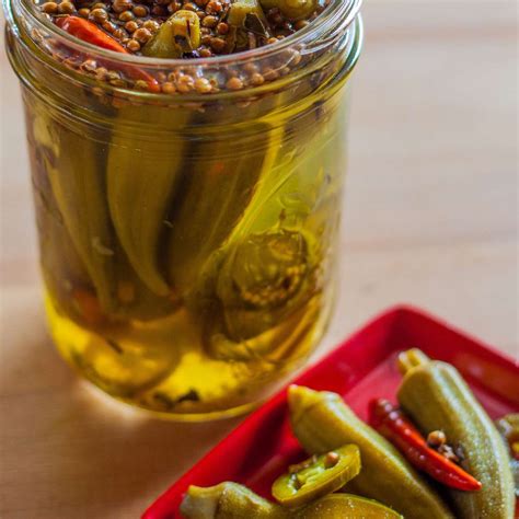 hot-pickled-okra-recipe-emily-farris-food-wine image