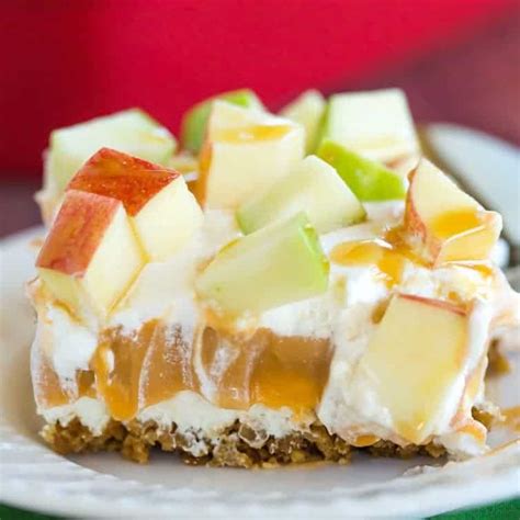 no-bake-caramel-apple-pudding-with-gingersnap-crust image