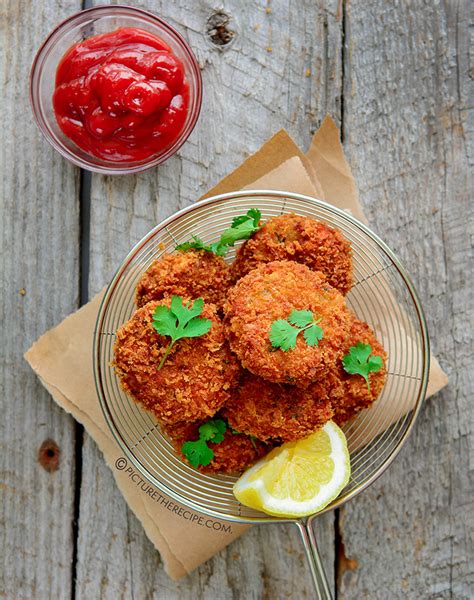 indian-style-chicken-cutlets-chicken-sweet-potato-croquettes image