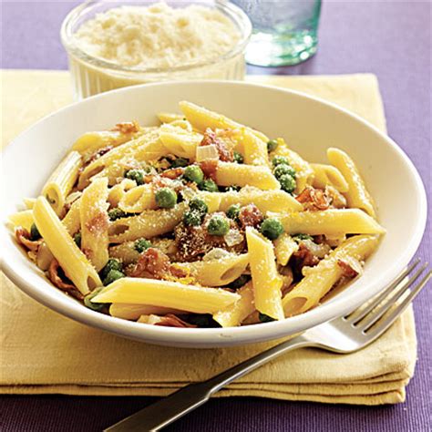penne-with-sweet-peas-and-prosciutto image