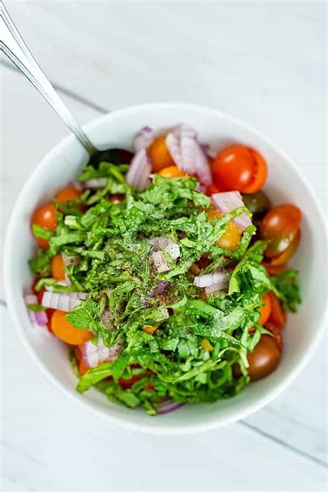 tomato-basil-salad-vegan-whole30-bites-of-wellness image