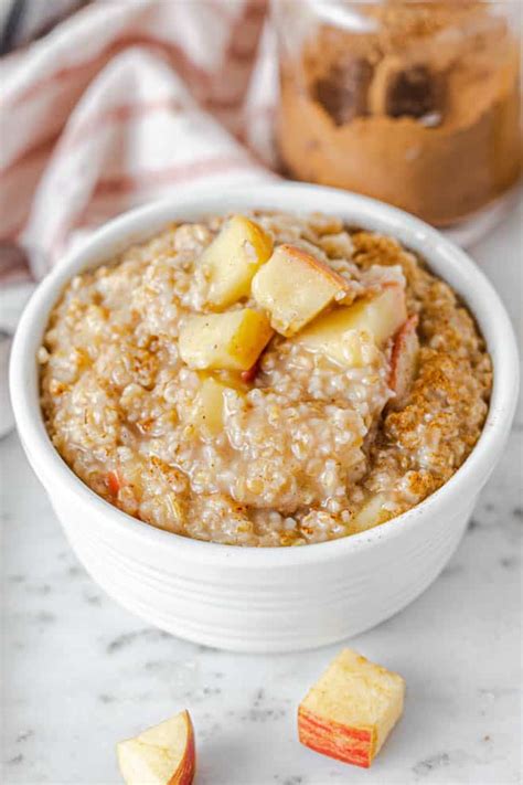 apple-steel-cut-oatmeal-spoonful-of-flavor image