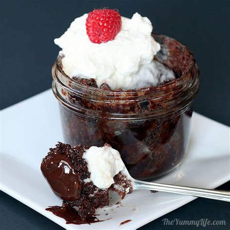 microwave-brownie-lava-cakes-the-yummy-life image