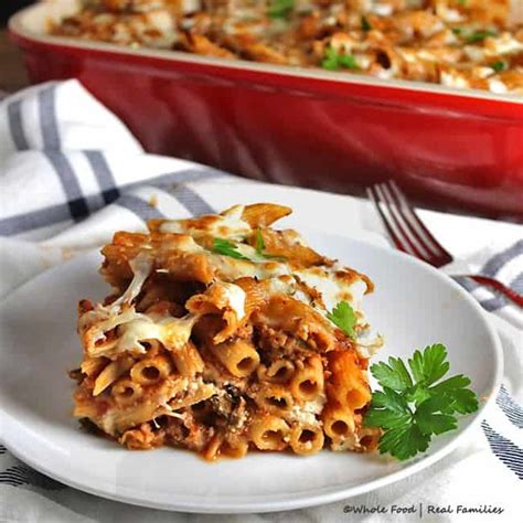 baked-pasta-with-sausage-and-zucchini-my-nourished image