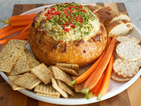 spinach-artichoke-and-red-pepper-dip-food-network image
