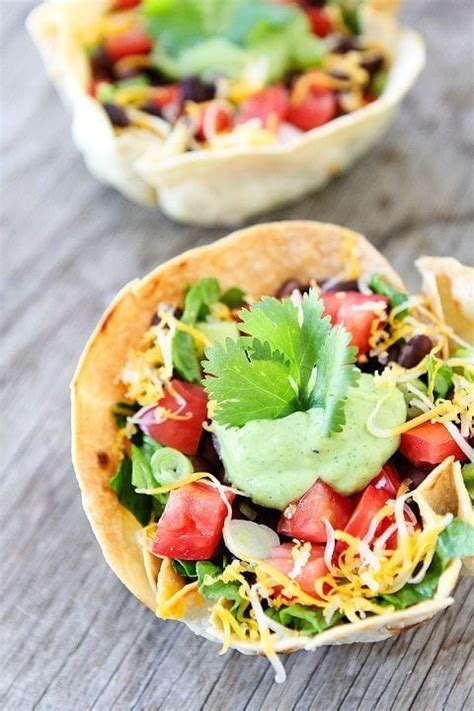 taco-salad-with-homemade-tortilla-bowls-two-peas image