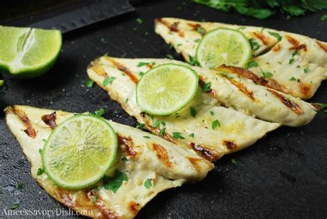 easy-garlic-lime-grilled-sea-bass-amees-savory-dish image