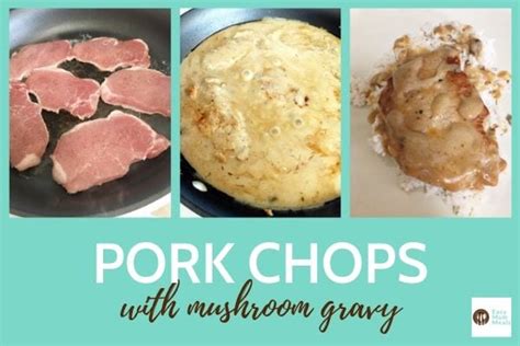 easy-pork-chops-and-mushroom-gravy-recipe-easy image