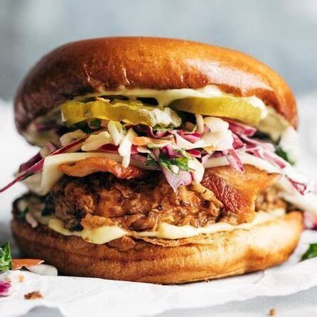 summertime-fried-chicken-sandwiches-with-tangy-slaw image