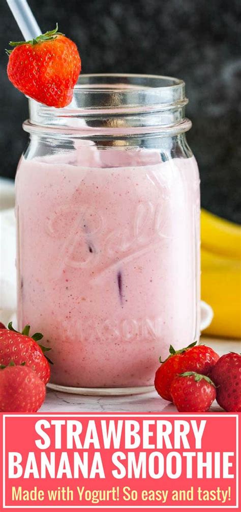 strawberry-banana-yogurt-smoothie-plated-cravings image