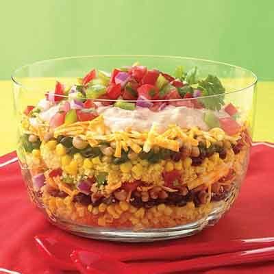 southwest-layered-cornbread-salad-recipe-land image