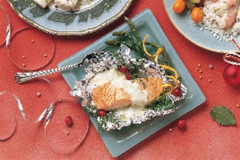 baked-fillet-of-salmon-with-coriander-sauce-canadian image