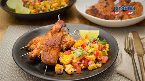 spicy-chicken-with-charred-corn-salsa-love-food image