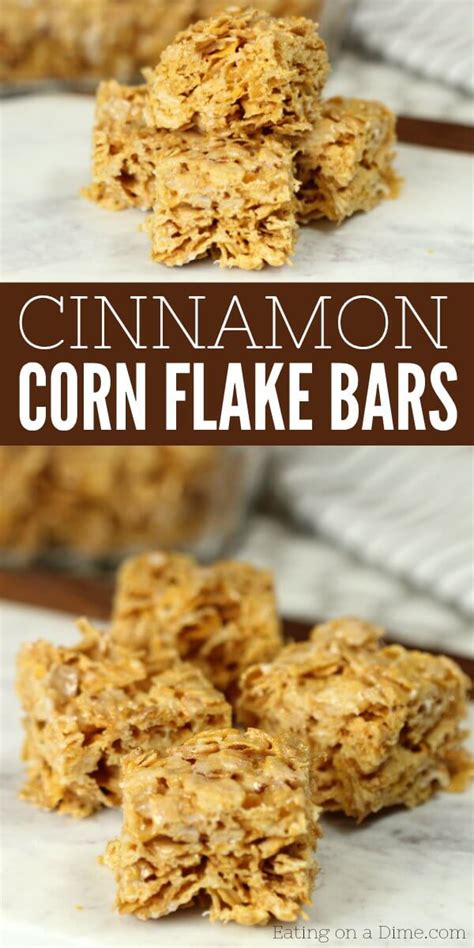 no-bake-cinnamon-corn-flake-cereal-bars image