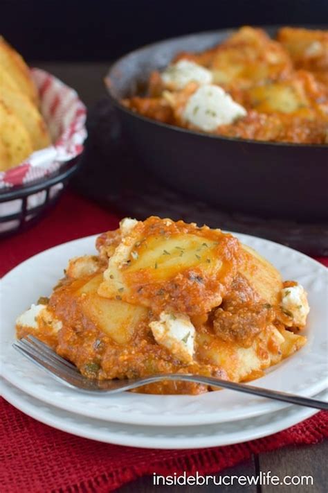 easy-skillet-ravioli-lasagna-recipe-inside-brucrew-life image