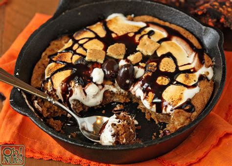 giant-rocky-road-smores-cookie-baked-in-a-skillet image