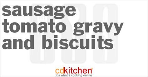 sausage-tomato-gravy-and-biscuits image