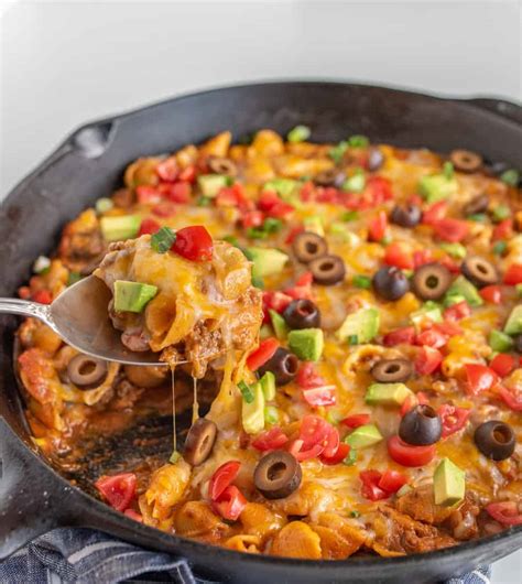 skillet-taco-pasta-made-with-ground-beef-bless-this-mess image