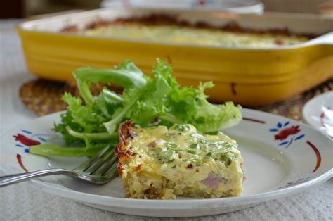 ham-and-cheese-quiche-with-hash-brown-crust image