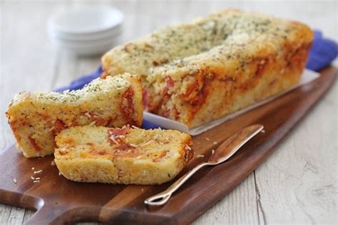 easy-cheesy-pepperoni-pizza-quick-bread-recipe-picky image