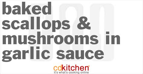 baked-scallops-mushrooms-in-garlic-sauce image