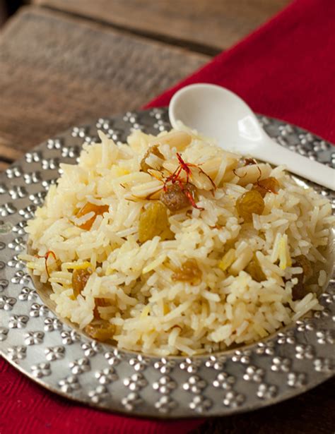 saffron-rice-with-raisins-and-almonds-la-fuji-mama image