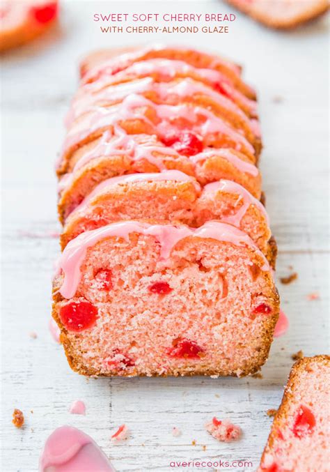 sweet-soft-cherry-bread-with-cherry-almond-glaze image