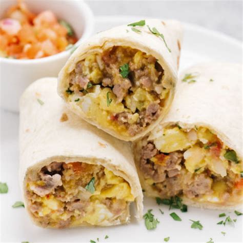 camping-breakfast-ideas-easy-make-ahead-burritos image
