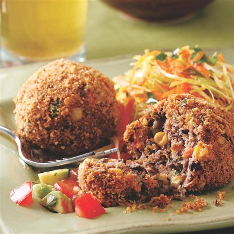 black-bean-croquettes-with-fresh-salsa-recipe-eatingwell image