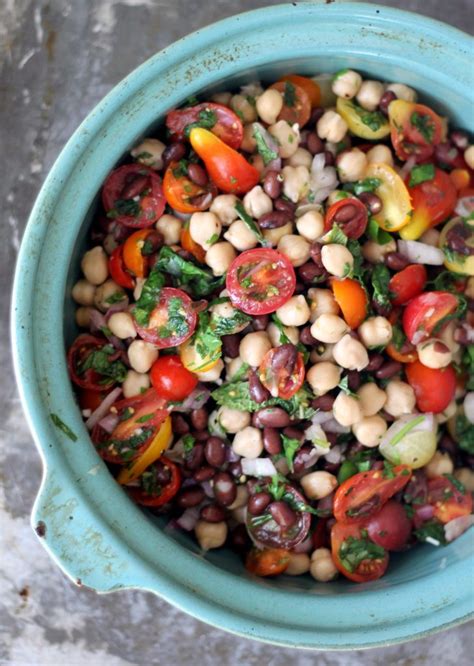 middle-eastern-chickpea-black-bean-salad-ambitious image