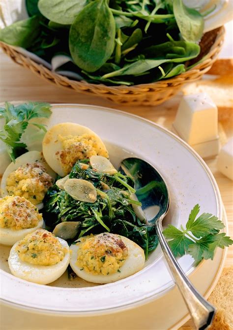 stuffed-eggs-with-spinach-recipe-eat-smarter-usa image