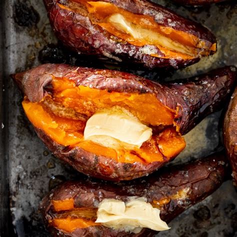 baked-sweet-potato-with-whipped-honey-butter-simply image