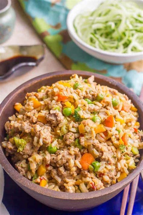 spicy-pork-fried-rice-family-food-on-the-table image