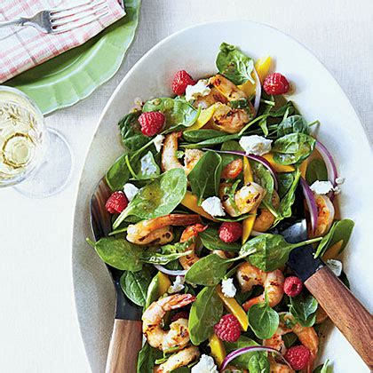 grilled-shrimp-and-spinach-salad-recipe-myrecipes image