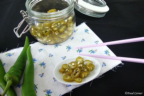 pickled-green-chillies-recipe-food-corner image