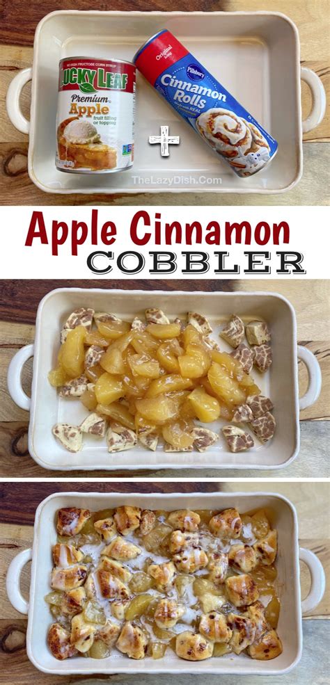 2-ingredient-cinnamon-roll-apple-cobbler-quick-easy image